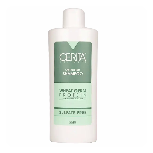 شامپو بدون سولفات مو سریتا مدل جوانه گندم مناسب برای انواع مو حجم 200 میل