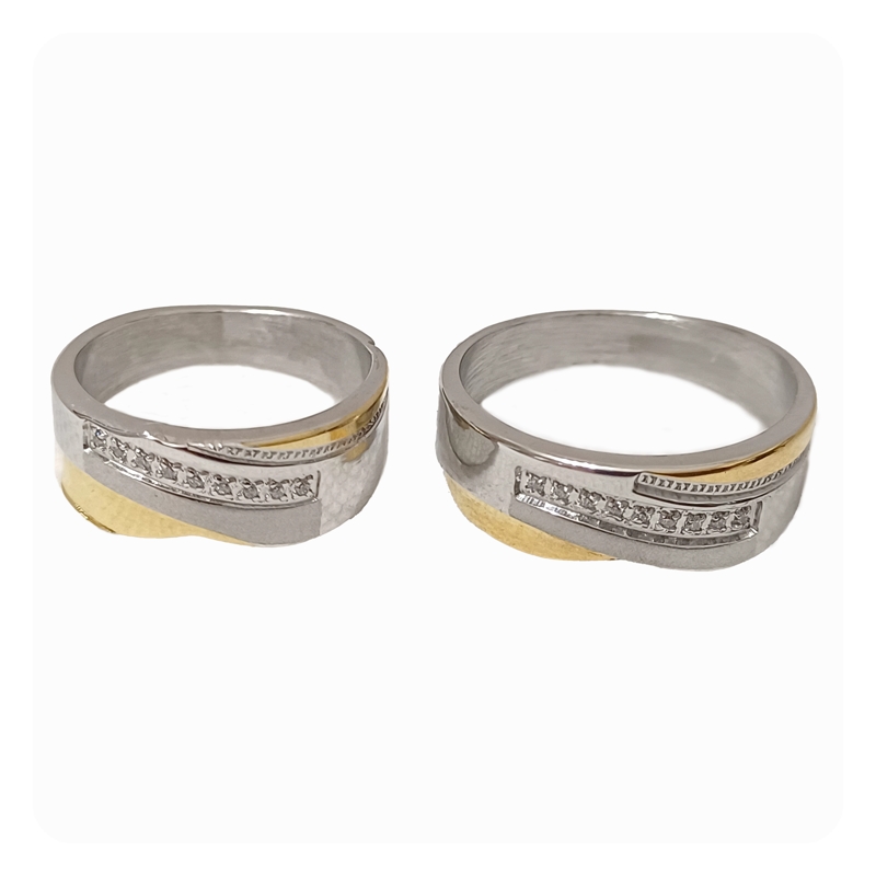 حلقه ست زنانه و مردانه استیل کد r-gm-72