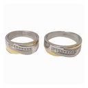 حلقه ست زنانه و مردانه استیل کد r-gm-72
