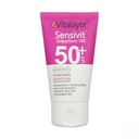 ضد آفتاب رنگی ویتالیر مدل سنسی ویت با SPF50 مناسب پوست حساس حجم 40 میل-بژ طبیعی