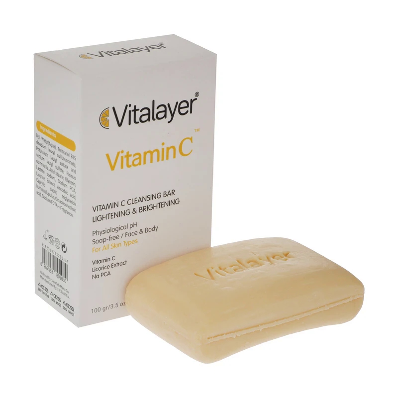 پن شوینده صورت ویتالیر دارای ویتامین C مناسب انواع پوست وزن 100 گرم