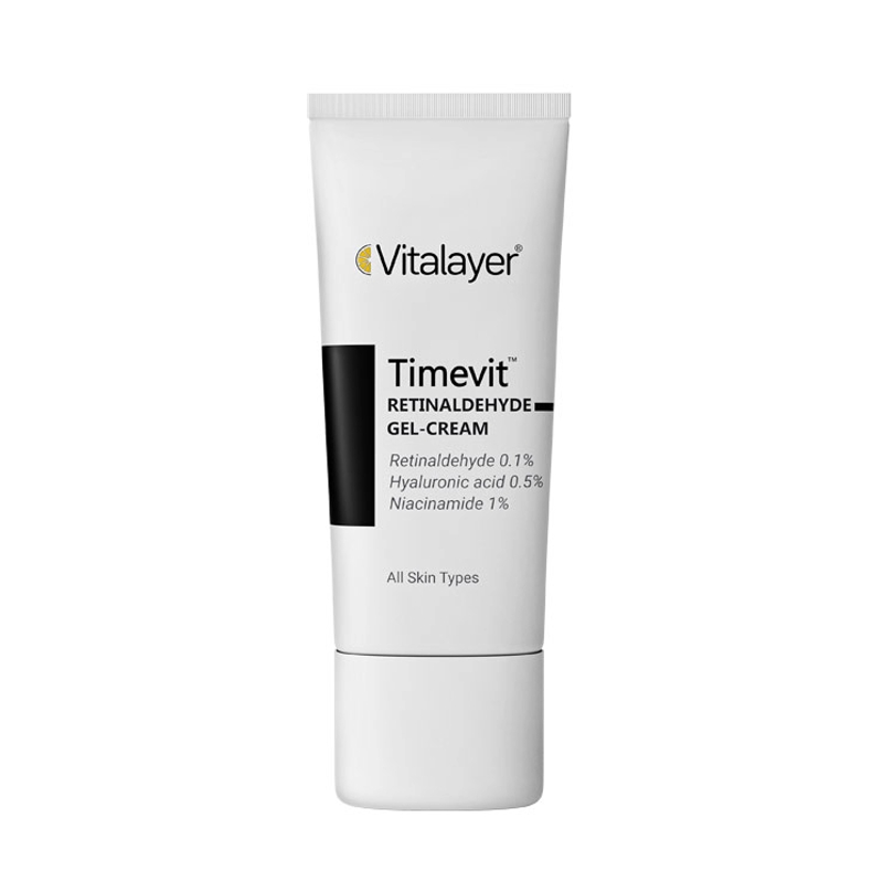 کرم ژل لایه بردار ویتالیر حاوی رتینالدئید مدل Timevit مناسب انواع پوست حجم 30 میل