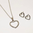 نیم ست استیل مدل قلب کد w-se-300