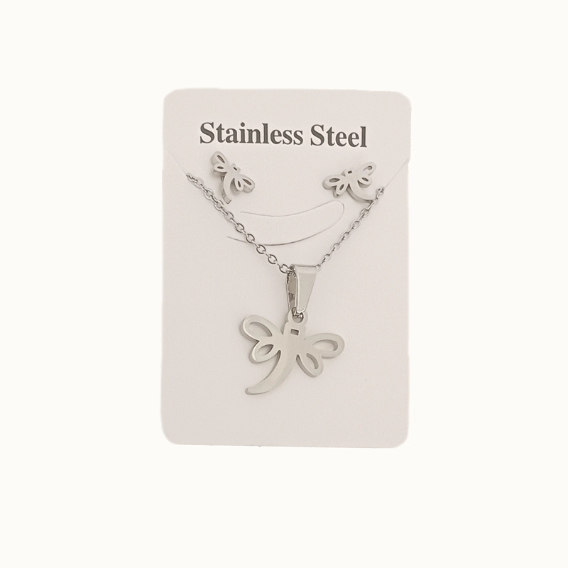 نیم ست استیل مدل پروانه کد w-se-302