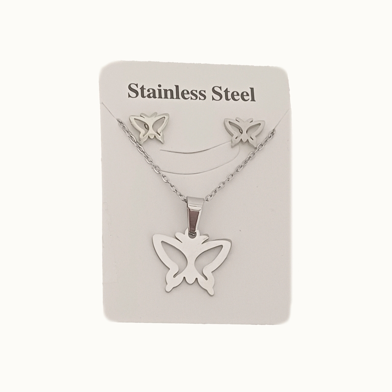 نیم ست استیل مدل پروانه w-se-303