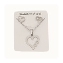 نیم ست استیل مدل قلب کد w-se-304