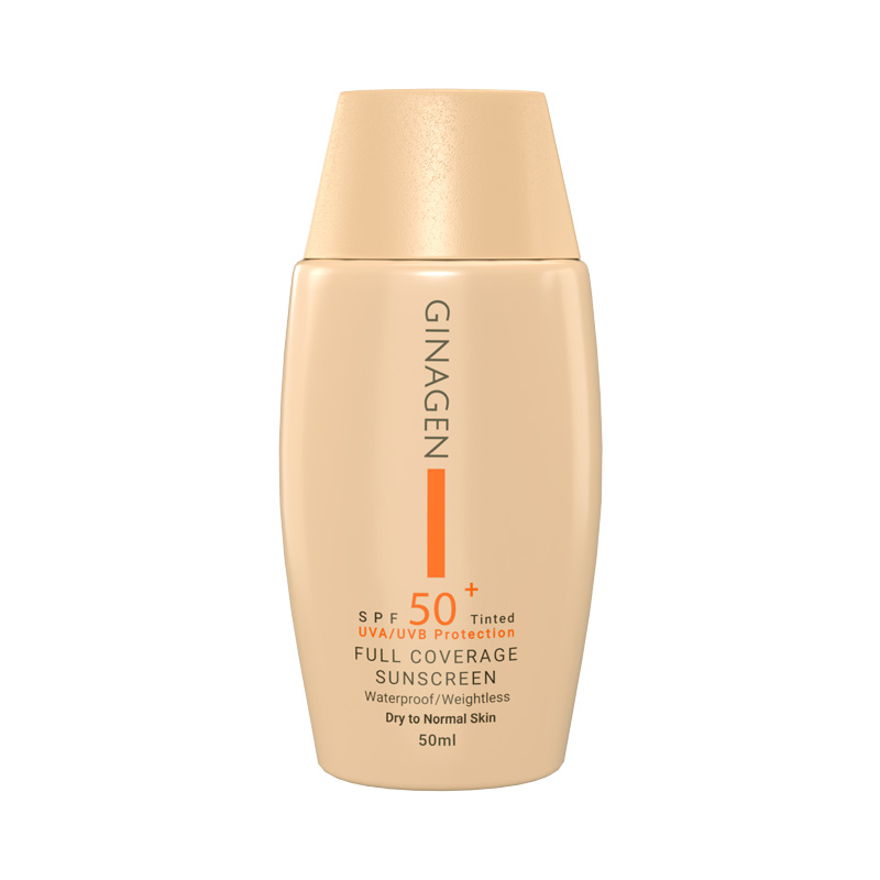کرم ضدآفتاب رنگی ژیناژن SPF50 مناسب پوست خشک و معمولی حجم 50 میل-شماره 03