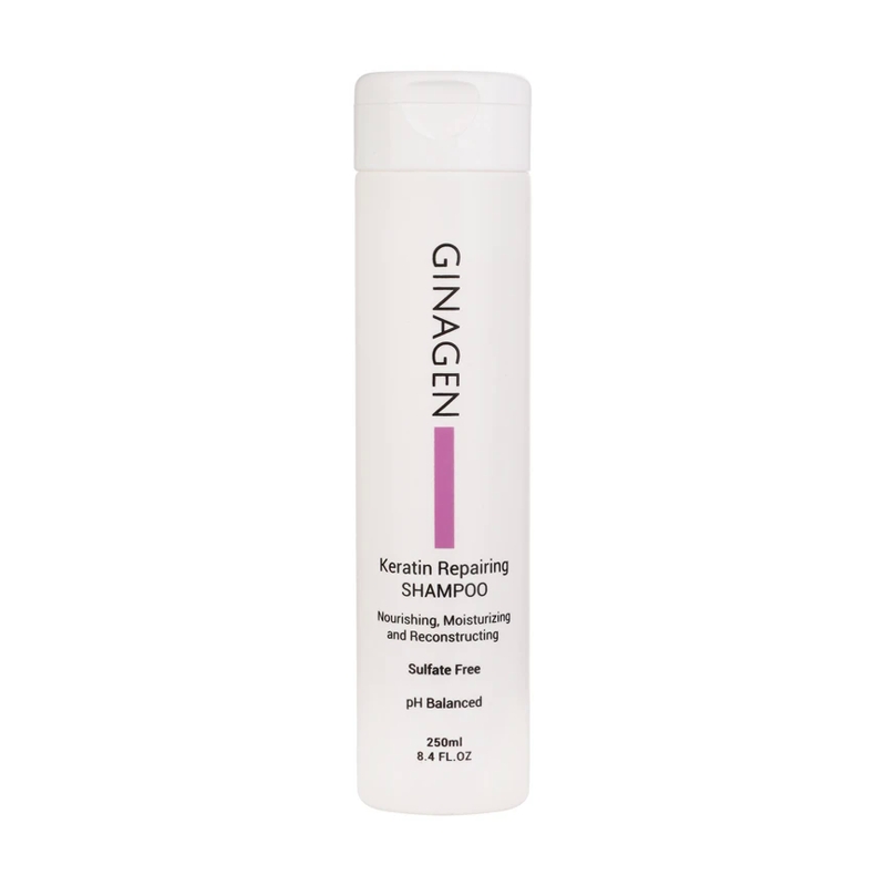 شامپو فری سولفات مو ژیناژن مدل کراتین مناسب انواع مو حجم 250 میل