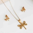 نیم ست استیل مدل پروانه کد w-se-320