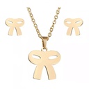 نیم ست استیل مدل پاپیون کد w-se-323