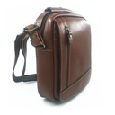 کیف دوشی چرم طبیعی رنگ عسلی