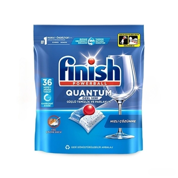 قرص ماشین ظرفشویی فینیش مدل کوانتوم بسته 36 عددی