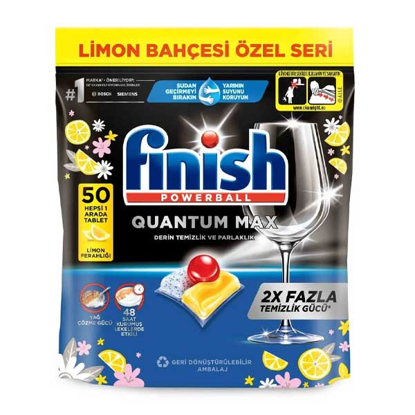 قرص ماشین ظرفشویی فینیش مدل Quantum Max بسته 50 عددی