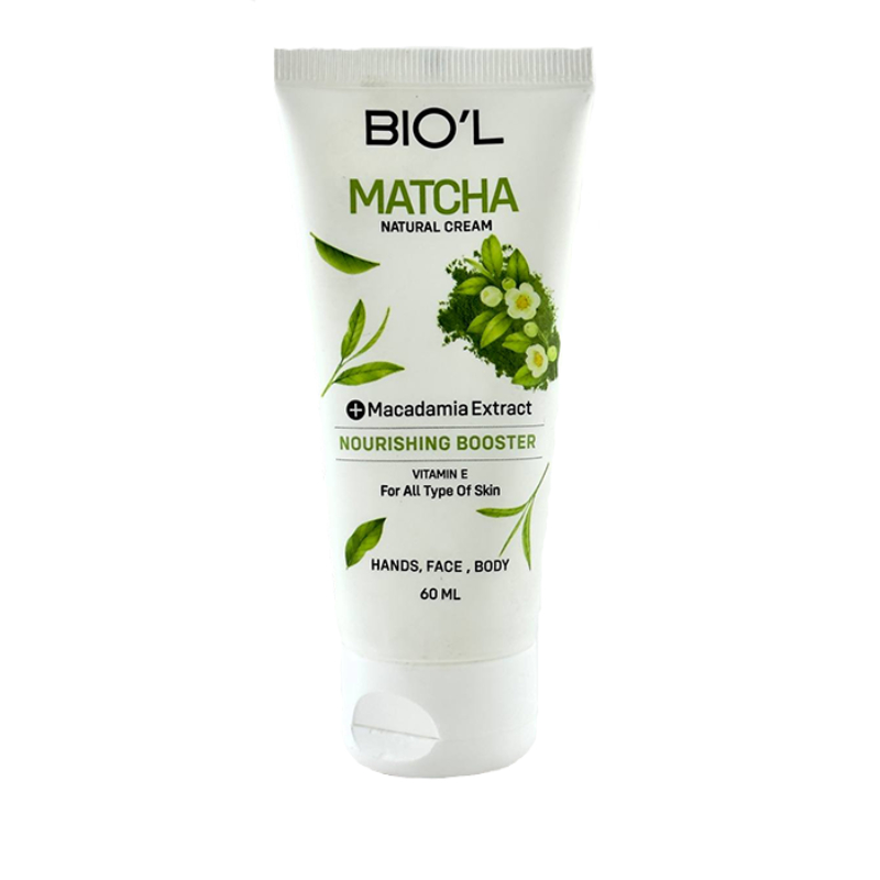 کرم مرطوب کننده دست و صورت بیول حاوی عصاره ماچا و ماکادمیا مناسب پوست خشک تا خیلی خشک حجم 60 میل