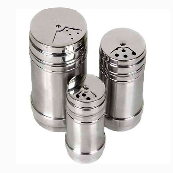 نمکدان و فلفل پاش استیل سه عددی استیل