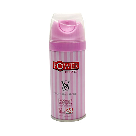 اسپری بدن زنانه پاور پرو مدل ویکتوریا سکرت Victoria Secret حجم 150 میل 