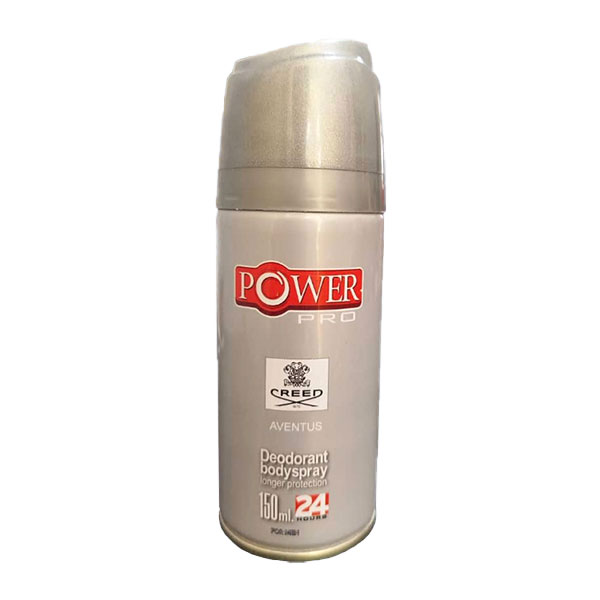 اسپری خوشبوکننده بدن مردانه پاور پرو مدل Creed Aventus حجم 150 میل 