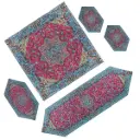 ترمه حسینی طرح پانیذ ست 5 تکه رومیزی