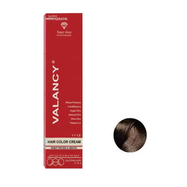 رنگ مو والانسی شماره FM3 رنگ قهوه ای دودی تیره