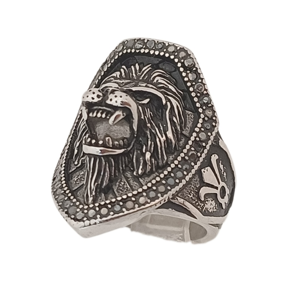 انگشتر مردانه مدل شیر کد rg-m-83