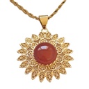 گردنبند نگین عقیق و فیروزه