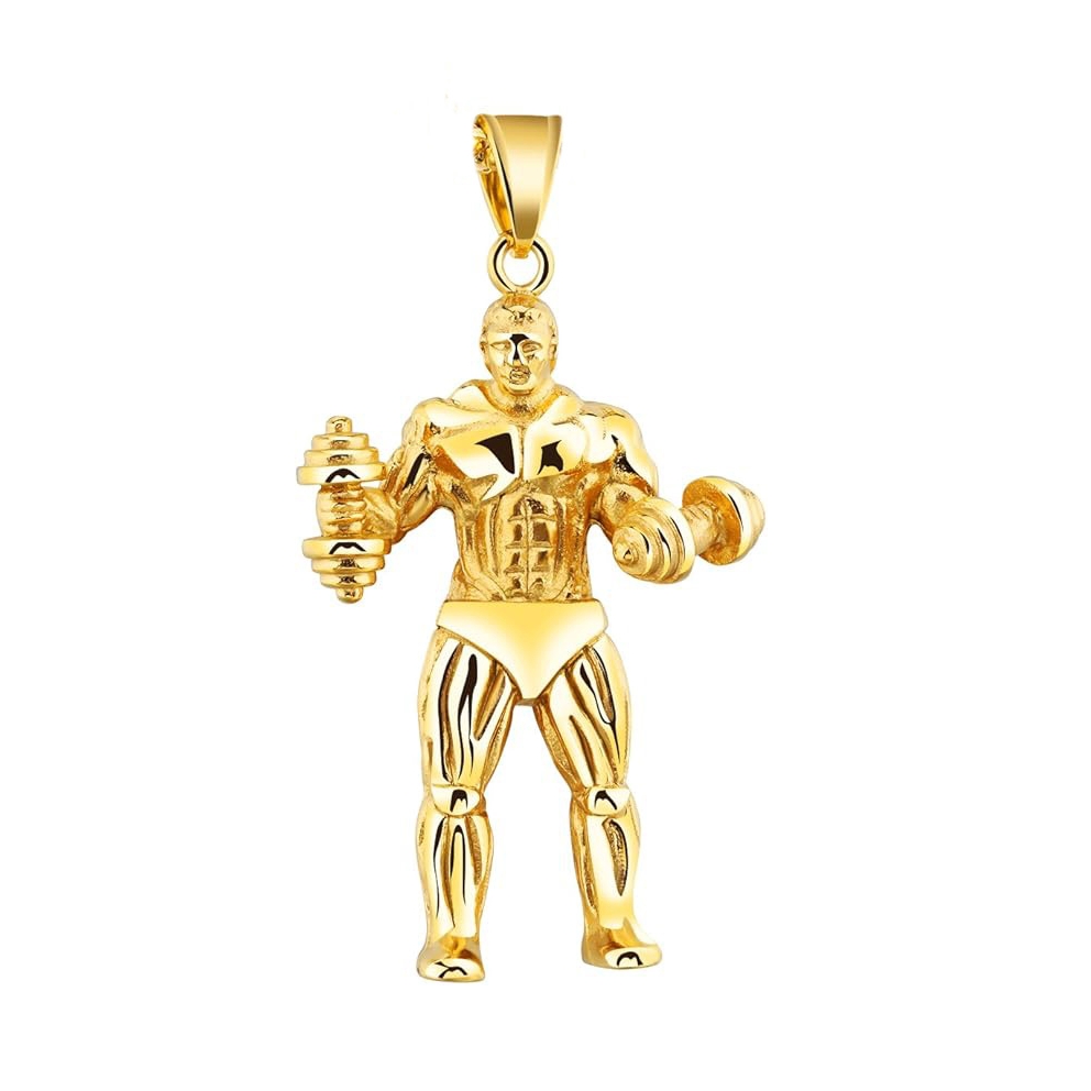 گردنبند استیل مدل بدنسازی کد 02