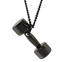 گردنبند استیل مدل دمبل کد 02