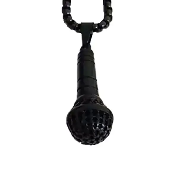 گردنبند استیل مدل میکروفن 