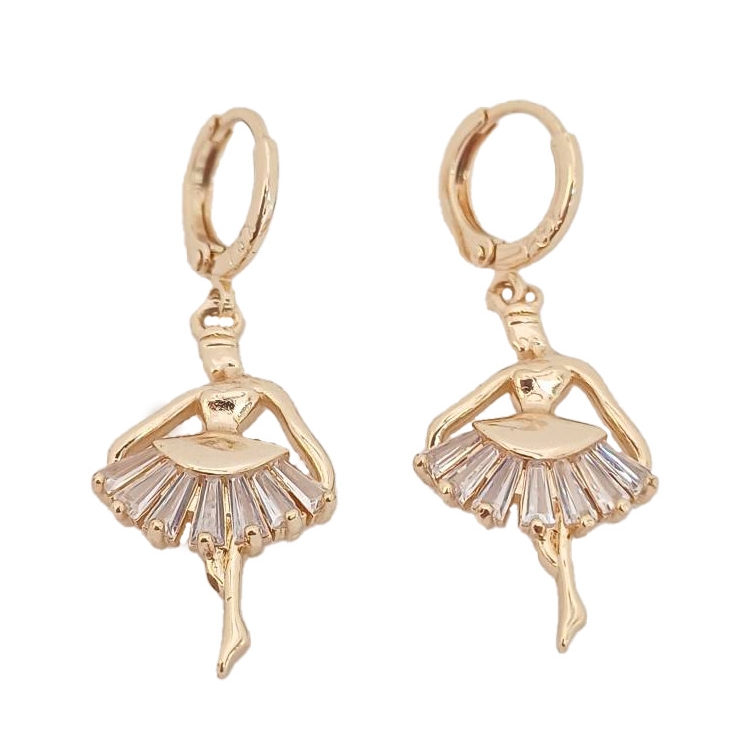 گوشواره اویزدار مدل بالرین کد w-er-144