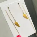 گوشواره بخیه ای مدل پر کد w-er-036