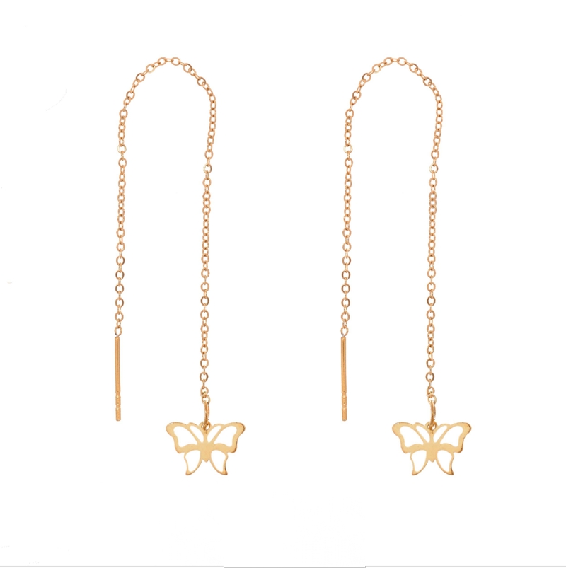 گوشواره بخیه ای مدل پروانه کد w-er-037