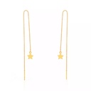 گوشواره بخیه ای مدل ستاره کد w-er-067