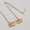 گوشواره بخیه ای مدل قلب دوتایی کد w-er-046