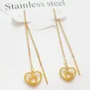 گوشواره بخیه ای مدل قلب کد w-er-034