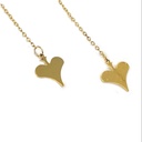 گوشواره بخیه ای مدل قلب کد w-er-053