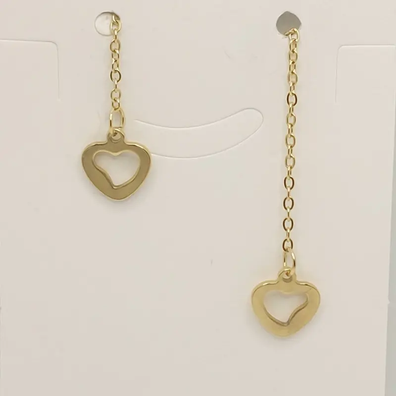 گوشواره بخیه ای مدل قلب کد w-er-063