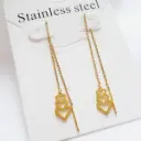 گوشواره بخیه ای مدل قلب کد w-er-066