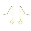 گوشواره بخیه ای مدل مربعی کد w-er-49