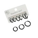 گوشواره حلقه‌ ای سه سایز کد w-er-120