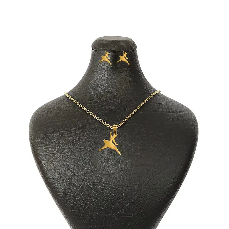 نیم ست استیل مدل بالرین 