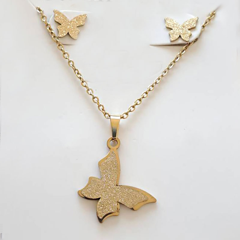 نیم ست استیل مدل پروانه کد w-se-315