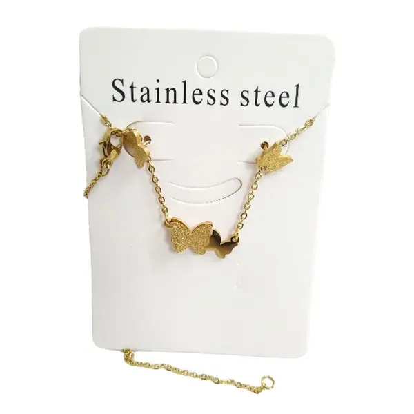 نیم ست استیل مدل پروانه کد w-se-322