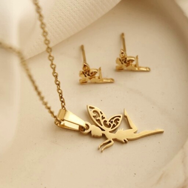 نیم ست استیل مدل فرشته کد w-se-314 