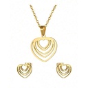 نیم ست استیل مدل قلب