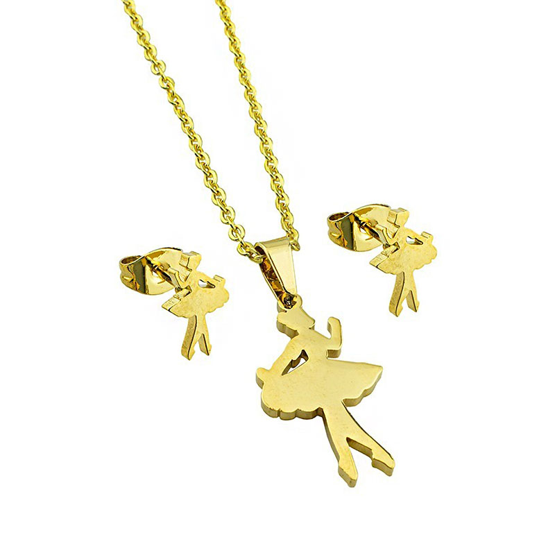 نیم ست زنانه استیل مدل بالرین کد w-se-127