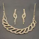 نیم ست زنانه تیتانیوم طرح جواهر کد w-se-05