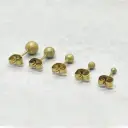 گوشواره میخی پک ۵تایی مدل گوی شنی استیل کد w-er-125