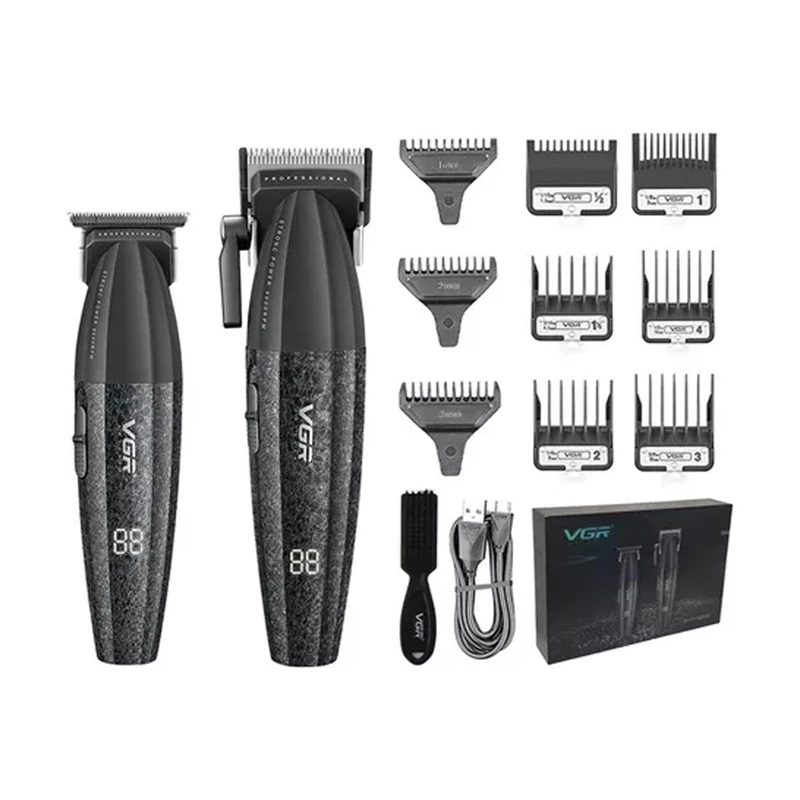 ست ماشین اصلاح موی سر و صورت وی جی ار مدل V 640 بسته 2 عددی 