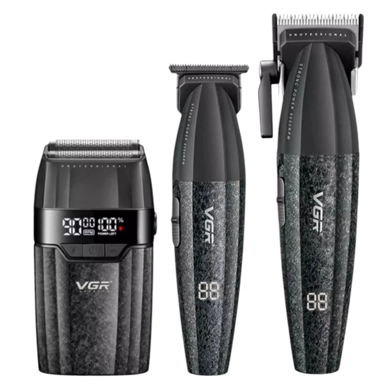 ماشین اصلاح موی سر و صورت وی جی ار مدل V-640 s3 مجموعه 3 عددی 