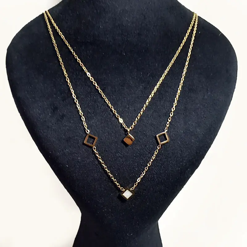 نیم ست زنانه دو ردیفه استیل کد w-se-15